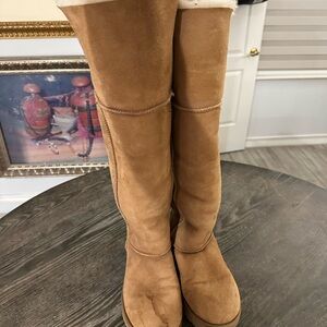 UGG Tan Over the Knee Boots